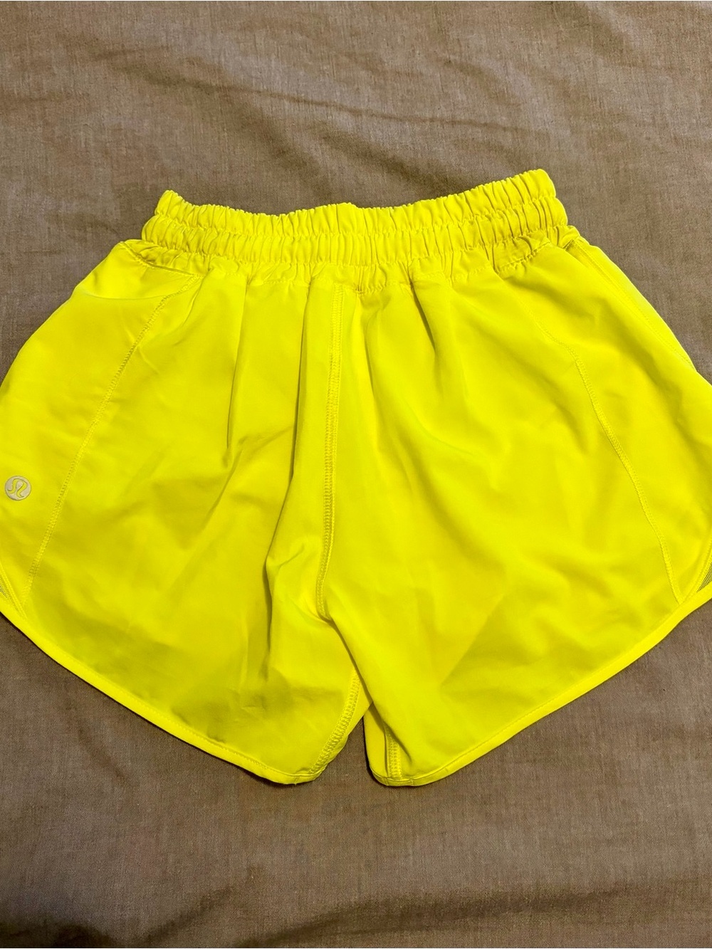 lululemon athletica Women's Bright Yellow Athletic Shorts